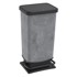 ROTHO Siva kanta za smeće s pedalom od reciklirane plastike 40 l Paso 