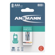 ANSMANN Punjiva baterija DECT AAA HR03 800 mAh 2 komada