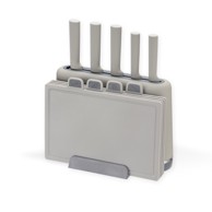 MAESTRO Set MR-1412, noževi s blokom i daske, siva