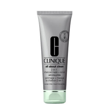 CLINIQUE All about clean 2-in-1 charcoal mask + scrub
