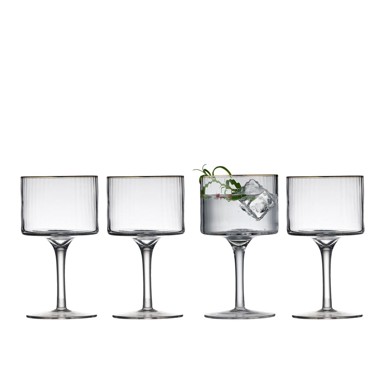 LYNGBY GLAS Set od 4 čaše za gin & tonic Palermo, 320 ml