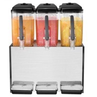 VEVOR Dispenzer za piće, 3 spremnika po 12 l, 545 x 44 x 68 cm, nehrđajući čelik