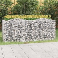Gabionska povišena gredica lučna, 200 x 100 x 100 cm, pocinčani čelik