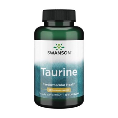 SWANSON Taurin, 500 mg, 100 kapsula