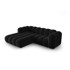 MICADONI HOME Antracitno siva kutna garnitura (s lijevim kutom) Lupine, 230x177x70,05 cm