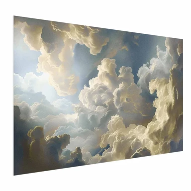 Plakat Sunce i sjene, kazališni prizor prirode visoko iznad tla, 30x21 cm