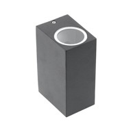 GTV Vanjska zidna lampa Tiago, 2x GU10 230V, IP54, crna