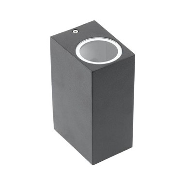 GTV Vanjska zidna lampa Tiago, 2x GU10 230V, IP54, crna