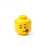 LEGO® Kutija za pohranu u obliku glave Silly 10.5x10.6x12 cm, žuta