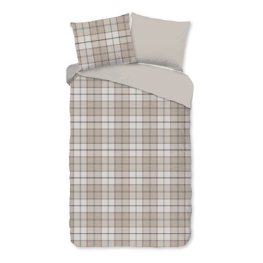 GOOD MORNING Posteljina Bernardus 140x220 cm za krevet za jednu osobu/produženi krevet od flanela svjetlo smeđa