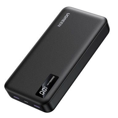 UGREEN Powerbank, 10000 mAh, dvosmjerno brzo punjenje, crni 