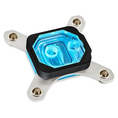 AQUA COMPUTER Vodeni blok Cuplex Kryos Next, RGBpx crni LGA 1700, akril/.925 srebro