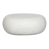 VTWONEN Stolić za kavu Pebble 49x65 cm bijeli