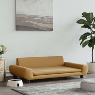 Krevet za pse baršunasti, 100 × 54 × 33 cm, smeđa