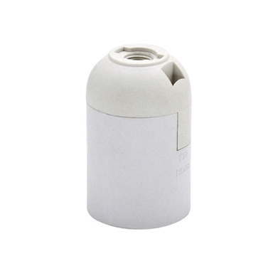 Grlo E27, bijelo, glatko, PVC, ubodno