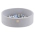 PLUSH NEST Bazen s 200 loptica, 90x30 cm, svijetlo sivi