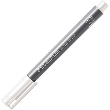 STAEDTLER Nepermanentni marker, 8321-0, Metallic Brush, 1-6 mm, bijeli