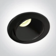 ONE LIGHT Ugradbena svjetiljka/led 8w/3000k/850lm/230v ip54 triac dimm crna dm11106pk/b/w