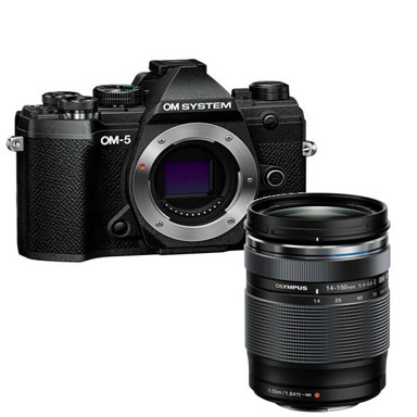 OLYMPUS Digitalni fotoaparat OM-5, + M.Zuiko Digital 14-150mm F4-5.6 II PRO KIT, crni