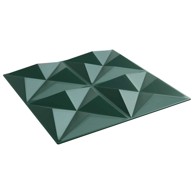Zidni paneli, 50x50 cm, XPS pjena, origami zelena, 48 kom