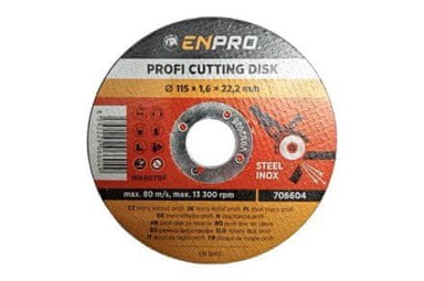 ENPRO Rezni disk za metal PROFI Ø115 x 1,6 x 22,2 mm, crna