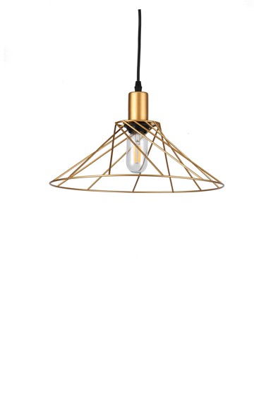 Visilica TILIA E27 IP20, zlatna