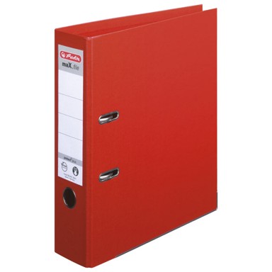 HERLITZ Registrator A4 maX.file, široki, samostojeći, crveni