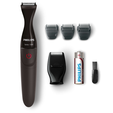 PHILIPS Trimer za bradu MULTIGROOM Series 1000 MG1100/16, crno-crveni