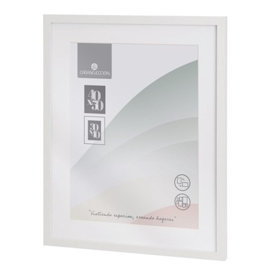 CASA SELECCIÓN Bijeli viseći okvir 42x52 cm Sencillo