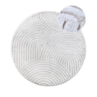 ELLE DECORATION Bijeli okrugao tepih ø 160 cm Panglao New York White 