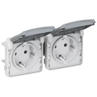 LEGRAND 69576 plexo ip55 šuko priklju. 2x 2p+e le069576