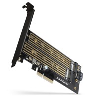 AXAGON Adapter PCEM2-D, PCI-E, 2x M.2