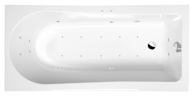 POLYSAN Hidromasažna kada, Lisa, 150x70x47 cm, Active Hydro-Air, kromirana