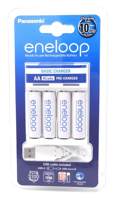 PANASONIC Punjač Eneloop BQ-CC61USB s 4x AA baterije