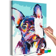 Slika za samostalno slikanje Bulldog Portrait 40x60