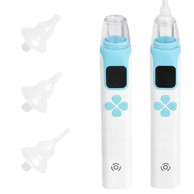 VERKGROUP Električni punjivi nazalni aspirator za djecu, 400 mAh, USB, 4 plave mlaznice