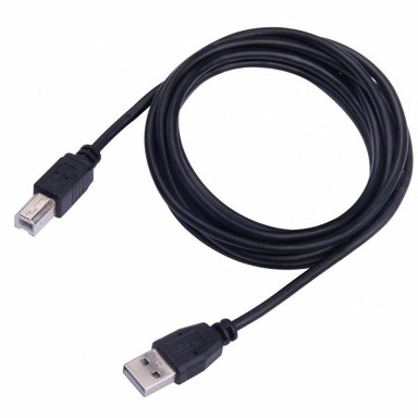 NVT USB 2.0 kabel AM/BM, 2 m, crni, bulk, USB-1012, NVT-USB-225