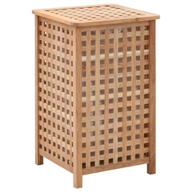Košara za rublje 39 x 39 x 65 cm od masivnog drva oraha