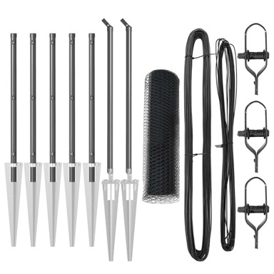 Heksagonalna ograda 0.4x10 m čelik, siva