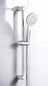 ALLSTAR Set za tuš kabinu od nehrđajućeg čelika sa ručnim tušem i kliznim nosačem 60 cm, srebrna boja, No. 2