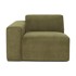 SCANDIC Kaki zeleni baršunasti završni element Sting, 101 cm, lijevi kut, 101x96x70,05 cm