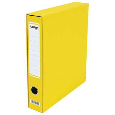 FORNAX Registrator A4 Office, uski, u kutiji, žuti