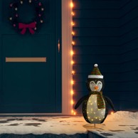 Ukrasna božićna figura pingvina s LED rasvjetom, 60 cm