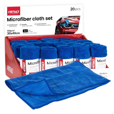 AMIO Set krpa od mikrofibre AMIO-04490, siva