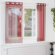 Gotove zavjese 140x140 cm 2kom, crvene