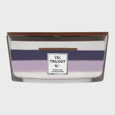WOODWICK Svijeća Trilogy elipse Evening Luxe