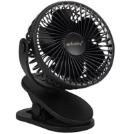 MG Ventilator Clip, bežični stolni, crni