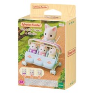 SYLVANIAN FAMILIES Cvjetne mačje trojke s kolicima