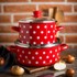 RED DOTS Lonac plitki 24 cm 4,75 l