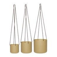 HÜBSCH Metalne viseće i zidne navlake za tegle u kompletu 3 kom ø 25 cm Bloom 